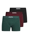 JACK & JONES Male Boxershorts 3er-Pack Bio-Baumwoll-