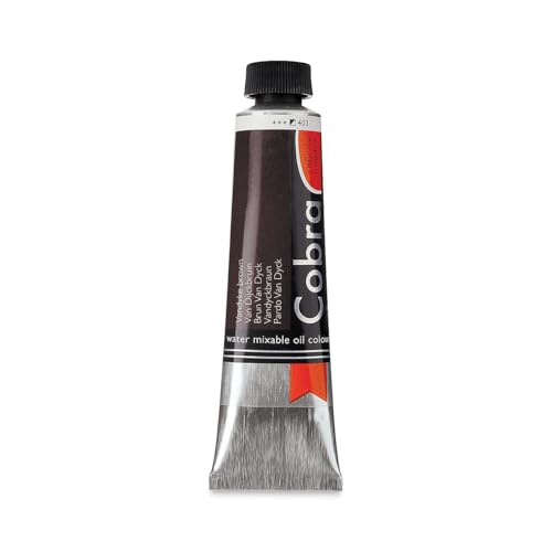 Rembrandt/Talens - Cobra Water Mixable Oil Colour - 40ml Tube - Van Dyke Brown