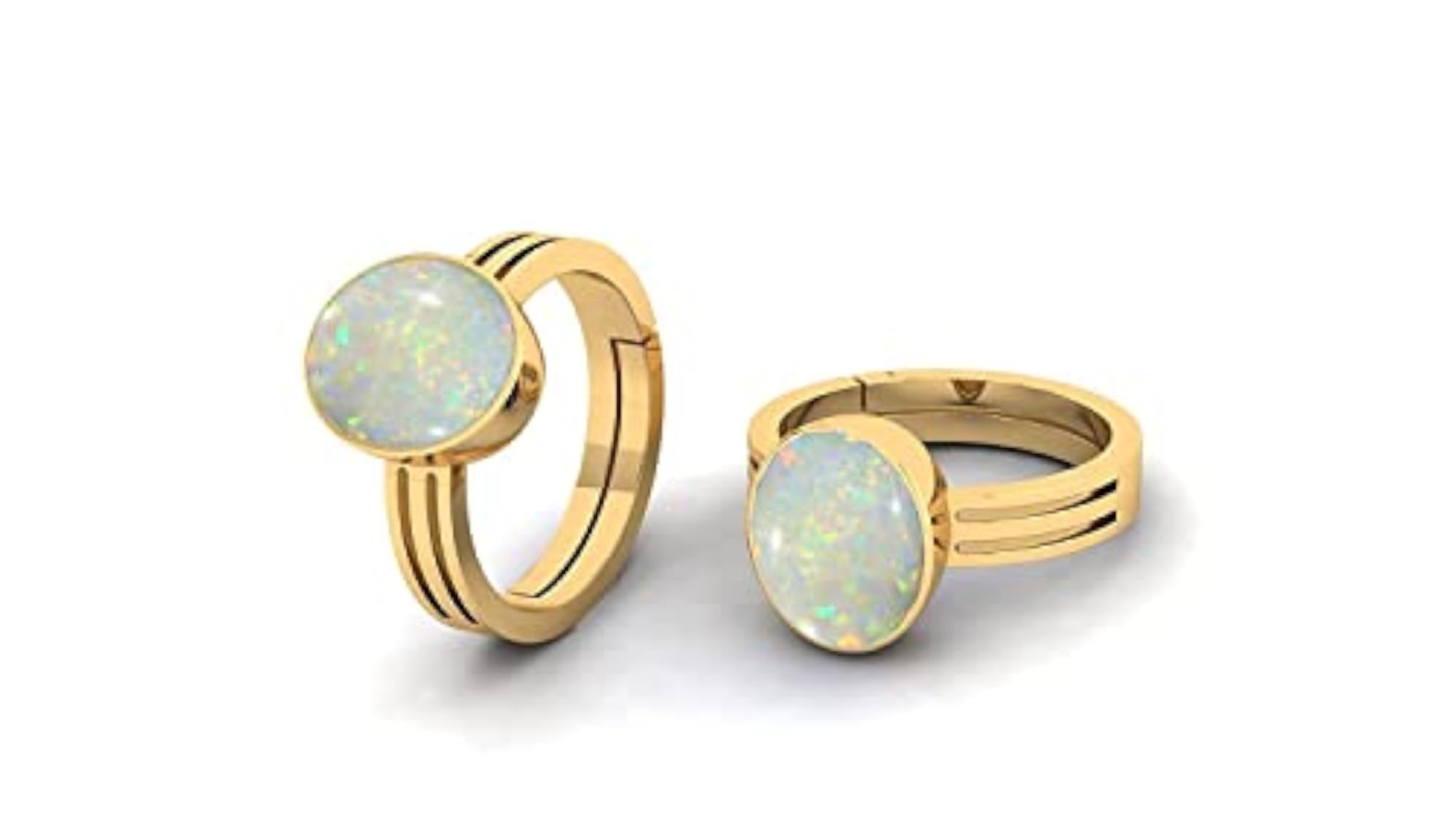 11.00 Carat Lab Certified Natural Opal Adjustable Ring