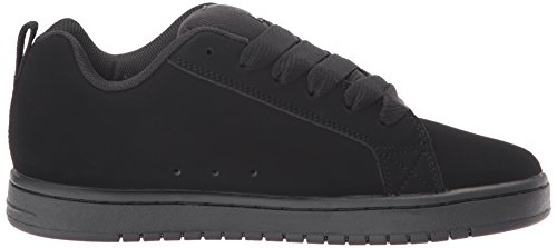 DC DC Men's Court Graffik SE Shoe, Black/Heather Grey, 18 D D US