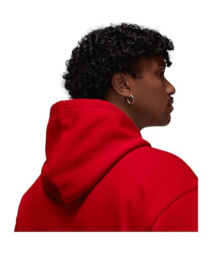 Essentials Fleece Pullover Mens Hoodie (Red)4