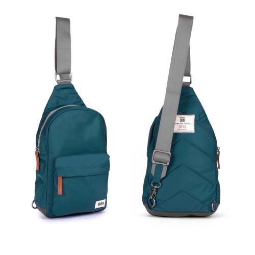 Image of ORI LONDON Crossbody Bag - Nylon Travel Sling Bag for Women & Men with Chunky Zippers - The Willesden