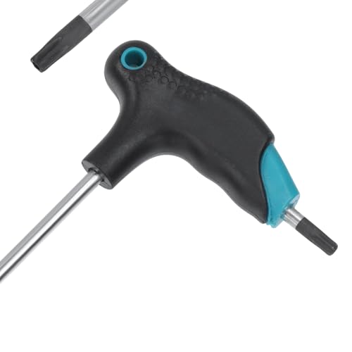 Image of Antrader Dual End T20 Torx Wrench,Cr-V Steel Anti Tamper Proof Hex Key-2pcs | Ergonomic T-Handle Non-Slip Grip Long Arm Screwdriver,With Hanging Holes For Easy Storage