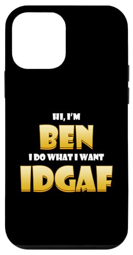 Ben Costume IDGAF Cute Personalized First Name Benjamin Bens �X�}�z�P�[�X iPhone 12 mini �p