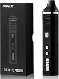 SOLOVAPE Vaporizer Cannabis 1800mAh Akku – Dry Herb Vaporizer mit Edelstahl-Heizkammer, LCD Display, Einstellbare Temperatur 93–220°C, Tragbarer Kräuter Verdampfer mit Isoliertem Luftweg-Schwarz
