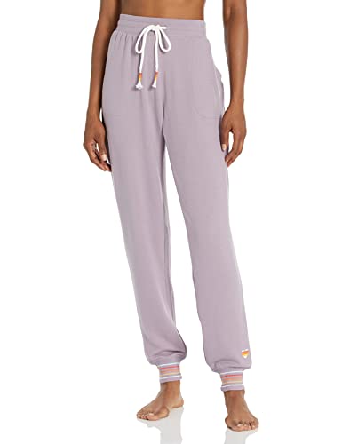 Pj Salvage Womens Loungewear Stripe Rite Banded Pant Pajama Bottom, Lilac Mist, Large Us #TOP24