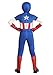 Jazwares Boy's Premium Marvel Captain America Costume - Classic Cap Suit with Cowl, Gloves, and Boot Covers X-Small