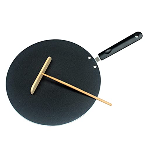 gazechimp Panqueca Redonda Grelha Antiaderente Frigideira Bolo Indiano Voador para Fogão de Churrasc