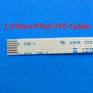 Gimax Flexible Flat Cable FFC 6 PIN 1.25 mm pitch same directions Length 400mm 500mm