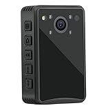 HIJYMNZPQ Action-Kamera, Ultra-HD-Videoaufzeichnung, Sportkamera, Sicherheitskamera, IR-Nachtsicht MüHelose Tragbarkeit(with 16GB TF Card)
