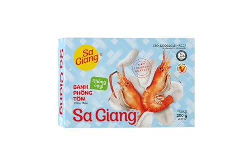 Phong Tom - Buñuelos de Camarones para Freír - Sabores Asiáticos Vietnamitas - 200G de Pura Delicia Salada para tus aperitivos o cenas - Compatible con Sa Giang - 200g