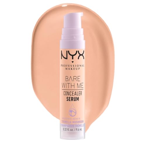 NYX Professional Makeup Anti-Cernes Sérum Correcteur Bare With Me, Fini Naturel, Couvrance Moyenne, Teinte : Medium Vanilla (02.5)