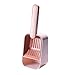 Forieru Cat Litter Scoop Cat Litter Shovel Set Standing One Cat Litter Scoop Large Cat Litter Scoop Suitable for Scooping Away Cat Litter and Screening Feces (Pink)