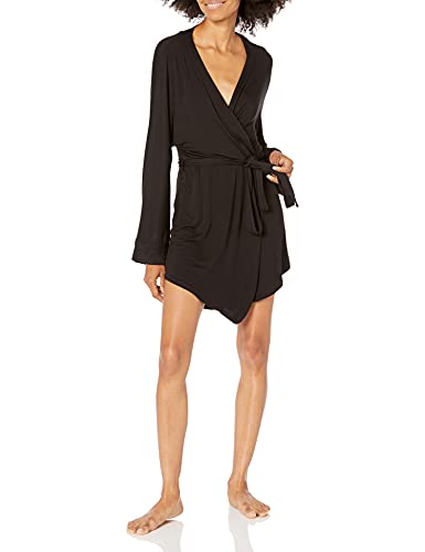 Honeydew Intimates Women's Rayon Robe, Black, Small