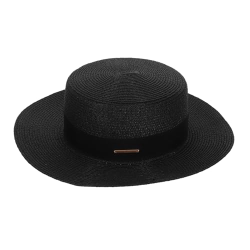 Chapeau de paille femme bord plat Healeved fini les maux de tête