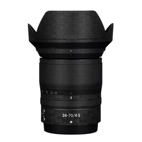 Autocollant objectif Nikon Z 24-70 mm F4S évite rayures vinyle noir