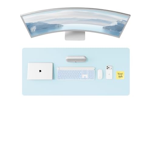 YSAGi Leather Desk Protector, Office Mat, Large Mouse Mat, Non-Slip PU Leather Blotter, Laptop Pad, Waterproof Writing Pad for Office and Home (Baby B