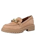 Bequeme Slipper Tamaris Damen 1-1-24712-29 Slipper, Camel NUBUC, 40 EU