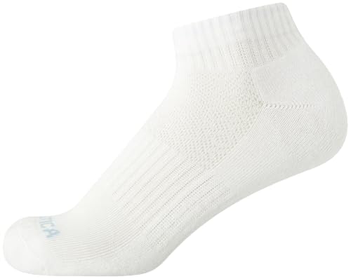 Image of Nautica Womens Quarter Socks Moisture Wicking Cushioned Socks, 12 Pack | Stretch Performance Dri-Motion Fabric, Cushioned with Arch Support, Breathable Mesh Panels, Quarter Cut, Shoe Size 4-10