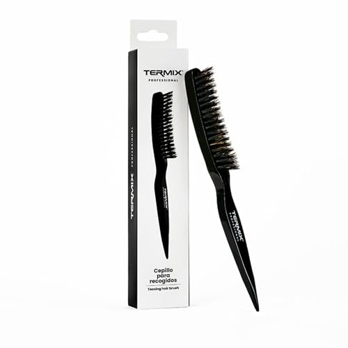 Termix Cepillo para Recogidos Profesional, Cepillo Cerdas Jabali y Mango Seccionador, Cepillo Pelo para Pulido y Crepado Raíz para Peinados de Fiesta y Eventos