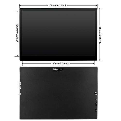 Image of wisecoco Portable Monitor 9 inch 2K 2560 * 1600 IPS Touch Screen 73% NTSC USB C HDMI Secondary External Computer Laptop LCD Monitor for MacBook Pro Air PC Laptop Phone Xbox PS5
