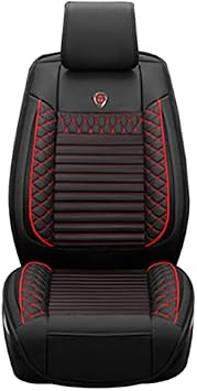 PU Car Cover All Weather Luxury Front and Rear Car Protector Water Proof Anti-Slip Auto Interior Fit for XC70 2003-2016,5 Standard,Black red