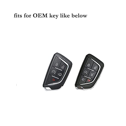 BROVACS Soft TPU Case Shell Cover Protector Holder Compatible with CADILLAC CT4 CT5 Smart Remote Key Fob 5 6 Button SV9770 Dark Purple - Image 3