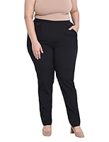 oxolloxo Women Solid Regular Trousers (XXXX-Large) Black