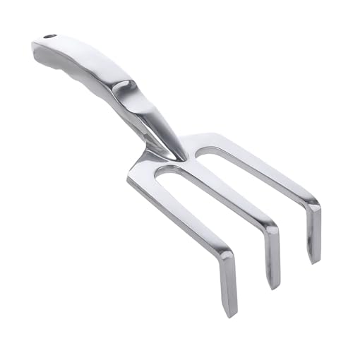 Rastrillo cultivador manual de jardín de aleación aluminio miniatura 1