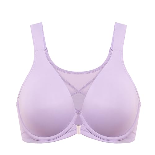 Image of DELIMIRA Women's Front Closure Posture Plunge Bras | Full Coverage, Plus Size, Underwire, No Padding Unlined, Back Support, Seamless, B-H Cups