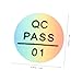 SHOWERORO 10Sheet Qc Approval Labels Quality Control Passed Stickers for Product Verification Green Tamper Evident Qc Inspection Stickers User Friendly Multi Industry Compatibility