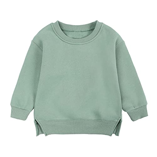 Girls Boys Oversized Sweatshirts Toddler Kids Crewneck Long Sleeve Pullover Tops Comfy Soft Fall Winter Clothes