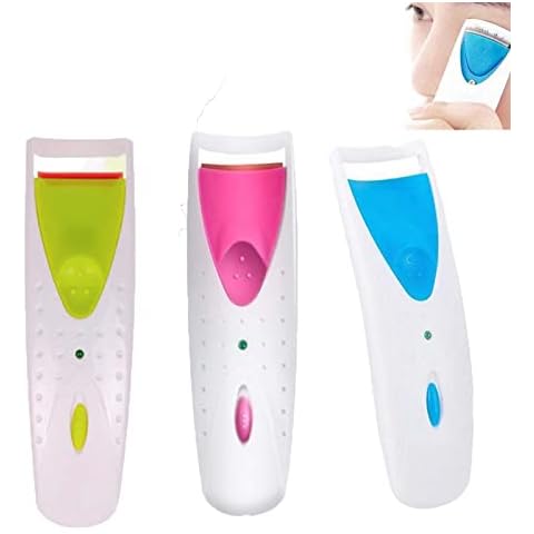 3pcs Heated Eyelash Curler, Electric Lash Curler Safe with Smart Silicone Heating Pads and Efficient with Fast Heating Up Perfect for All Eye Shapes Natural Curling Cover