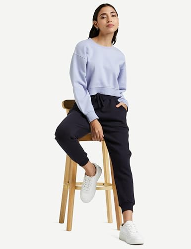 Image of Amazon Brand - Symbol Women's Jogger Track Pants | Ankle Length | Regular Fit | Fleece (Available in Plus Sizes)