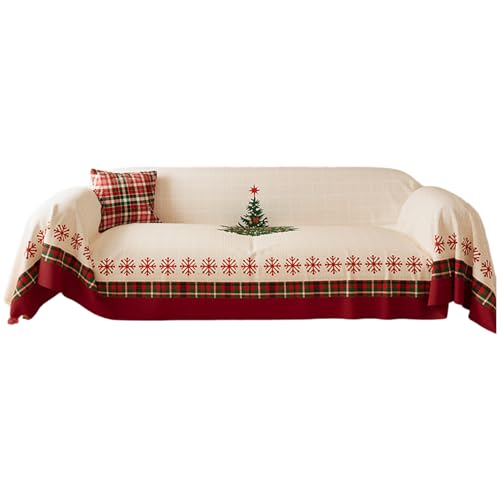 Housse de canapé de Noël lavable pour protéger et décorer le salon