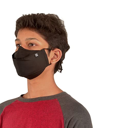 Image of Yuga HexaShield 3D Reusable Washable Cotton Cloth Breathable Fabric Face Mask for Men and Women |6 layer Protection|NoseClip|Adjustable Earloop|Anti-Germ, Anti Bacteria|Premium|Freesize|Multicolor, Pack of 2