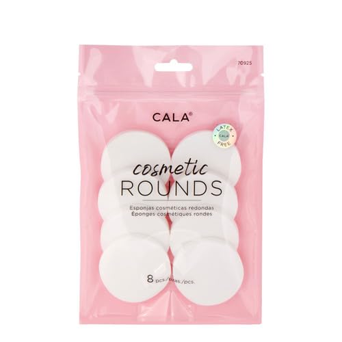 CALA. Cosemitic Rounds Cosmetic Sponge (Pack of 8)