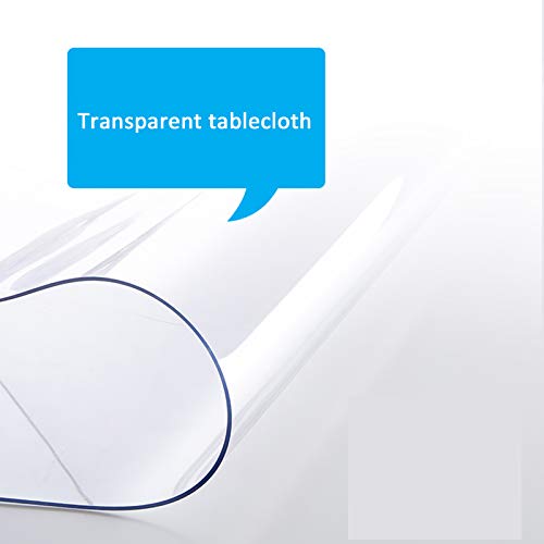 Nappe Transparente en PVC sans Odeur et Étanche pour Table Basse - 4