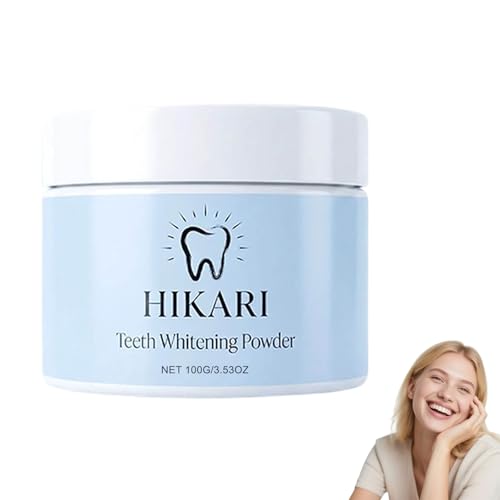 Hikari Teeth Whitening Powder for Enamel Protection Sensitive Teeth Fresh Breath 3-in-1 Natural Form Whiten Your Smile Instantly - with Zero Sensitivity 100g (1 Pack)