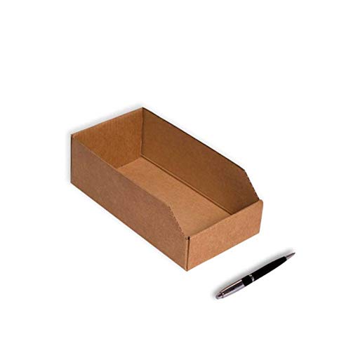 Pack 50 Gavetas de Cartón 295x155x100mm. Precinto no necesario. Automontable. Ideal para piezas pequeñas. Cartón Kraft Cover