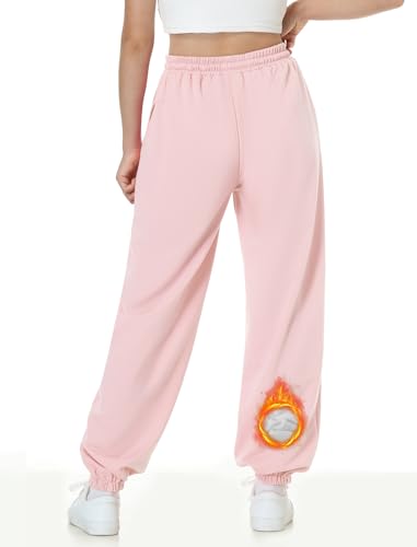 Image of EXARUS 3 Pack Girls Sweatpants Joggers Teen Sweat Pants Wide Leg