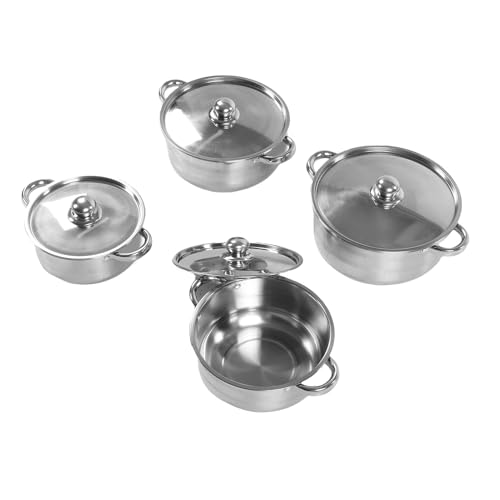 Ensemble de marmites en acier inoxydable pour ragoût volumineux et soupe - 3