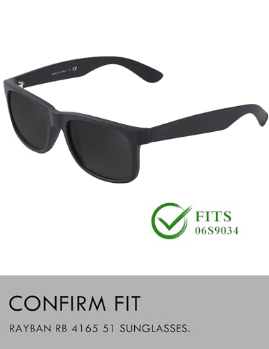 Image of Raydi Polycarbonate Replacement Lenses for Ray-Ban Justin RB4165 Square Sunglasses