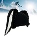 Aosekaa Snow Ski Helmet Cover Knitted Cap Elastic Skiing Helmet Covers Personalized Winter Sports Ski Helmet Decoration, Black Bunny