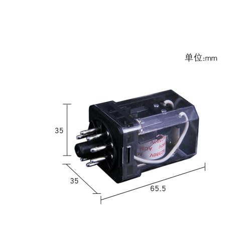 Relé intermedio JQX-10F 2Z de ocho pines redondos y alta potencia AC220V DC24V AC110V 2