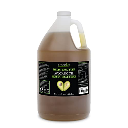 Greenive - Avocado Oil - 100% Pure Avocado Oil - Cold Pressed - Virgin - Exclusively On Amazon (128 Ounce (1 Gallon)) #TOP1