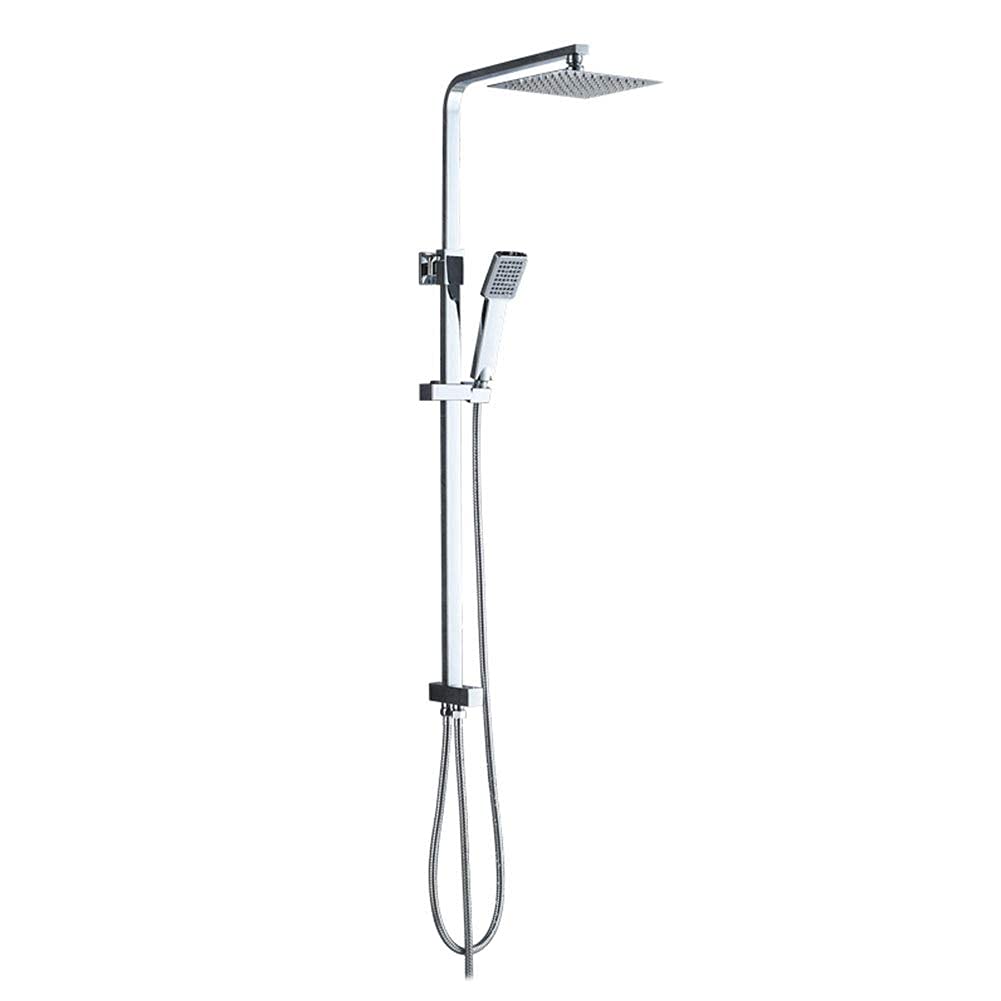 WOTZOV Shower Faucet Set Wall Mounted Shower Faucets Brass Single Handle Rain Shower Faucets Cold And Hot Mixer Tap Set Chrome,