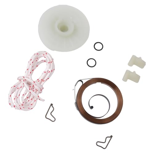 Vilgftyiet Kit de lanceur de poulie avec corde à ressort et cliquet pour 2 moteurs FC55 FS55 FS45 FS46 FS38 HL45 Pièces de débroussailleuse compatibles
