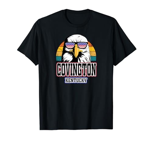 Covington, Kentucky, bandera estadounidense, regalos para hombres, mujeres y niños Camiseta