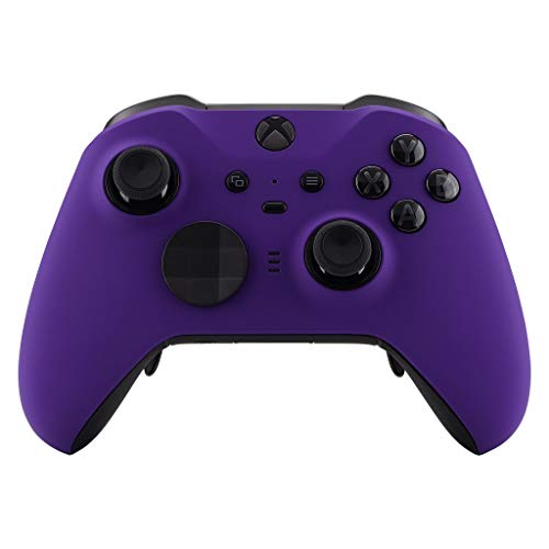 UN-MODDED Custom Controller Compatible with Xbox ONE Elite Series 2 (with 3.5 Jack) for All Major Shooter Games… (Multiple Designs Available) (Soft Touch Purple)